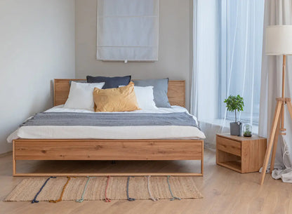 Arona Massivholz Eichen Bett 140-180cm | Eiche geölt Kiefer Massivholz