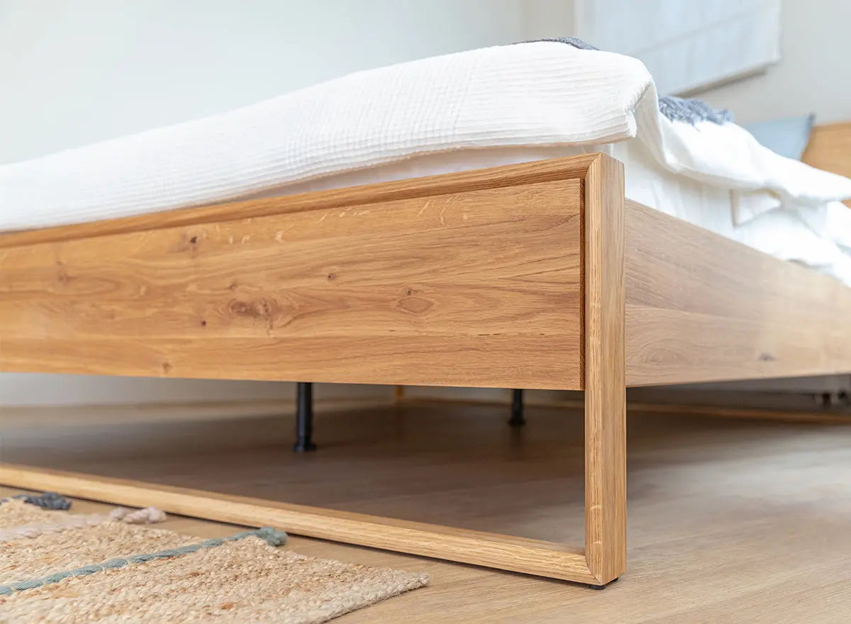 Arona Massivholz Eichen Bett 140-180cm | Eiche geölt Kiefer Massivholz