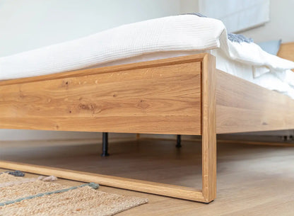 Arona Massivholz Eichen Bett 140-180cm | Eiche geölt Kiefer Massivholz