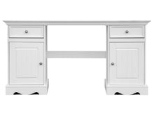 Lade das Bild in den Galerie-Viewer, Bologna Elegante Massivholz Kiefer Schreibtisch | Farbe weiß
