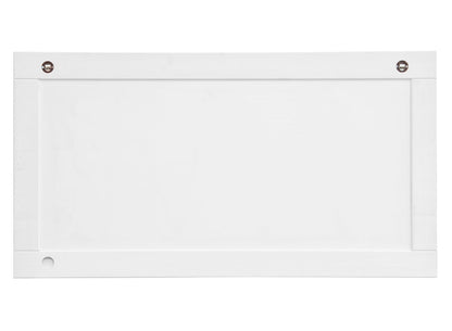 Bologna Elegante Massivholz Kiefer Spiegel 130x47 | Farbe weiß
