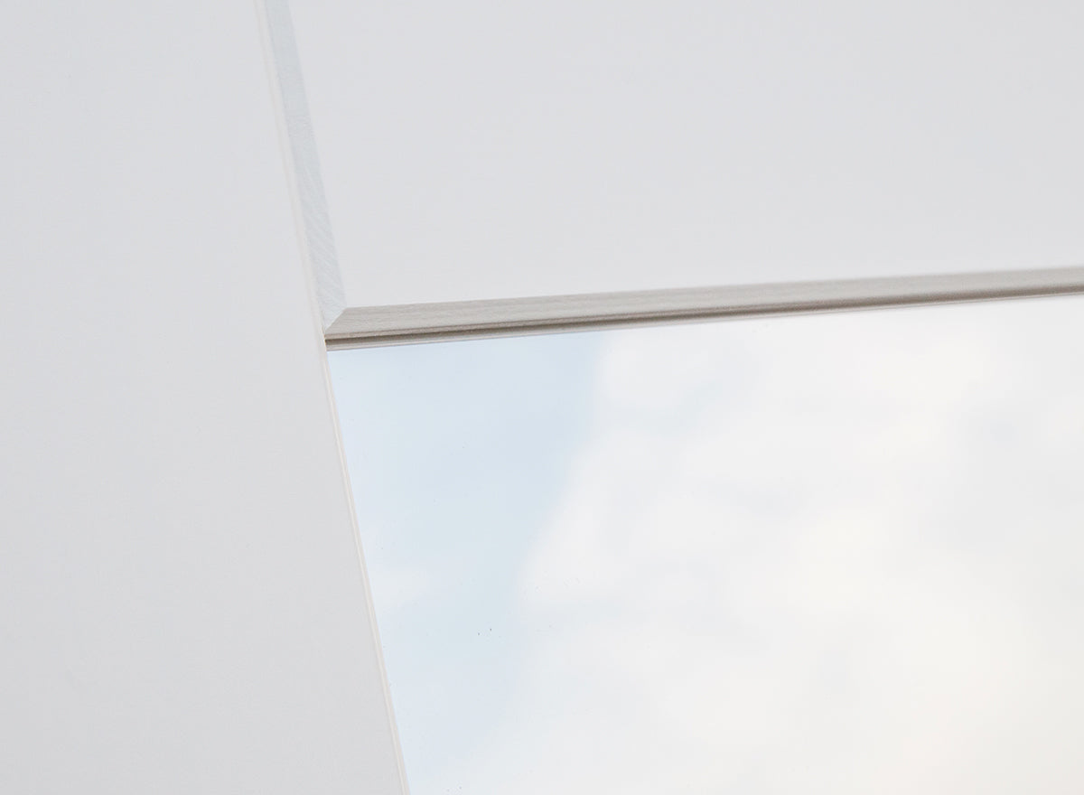 Bologna Elegante Massivholz Kiefer Spiegel Garderobe | Farbe weiß