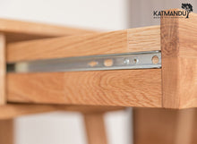 Lade das Bild in den Galerie-Viewer, Savona Massivholz Eichentisch Schreibtisch 120cm Kiefer Massivholz
