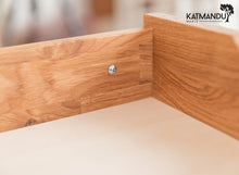 Lade das Bild in den Galerie-Viewer, Savona Massivholz Eichentisch Schreibtisch 120cm Kiefer Massivholz
