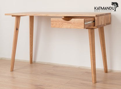Savona Massivholz Eichentisch Schreibtisch 120cm Kiefer Massivholz