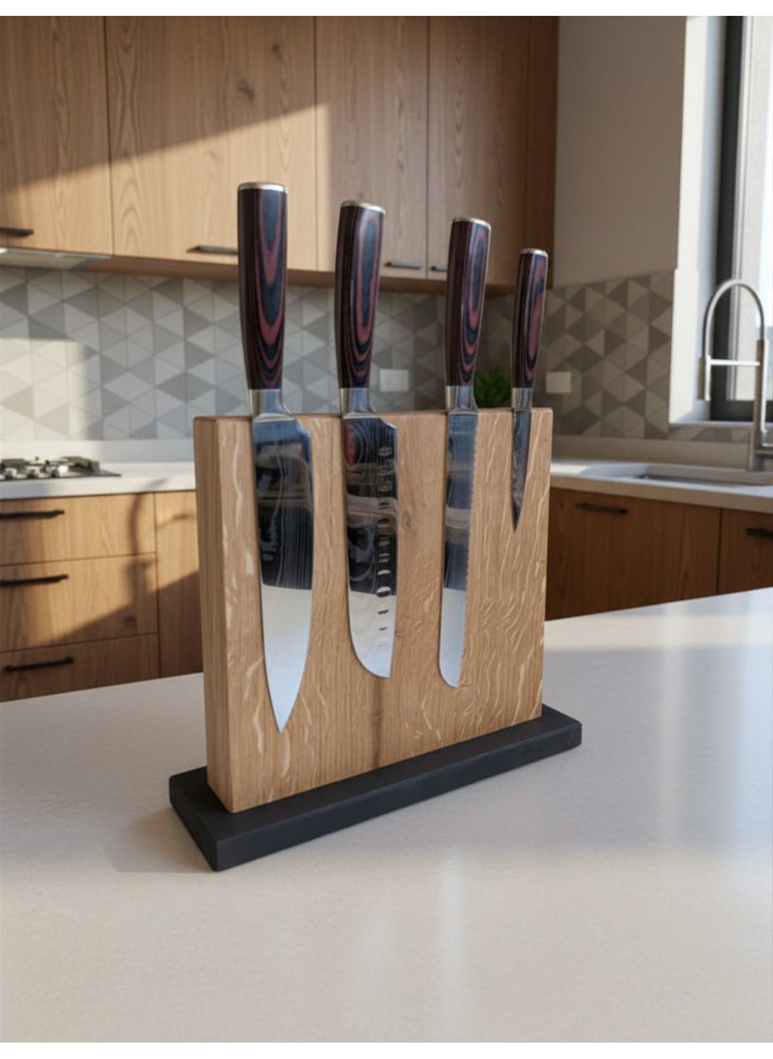 Magnetischer Messerblock aus Holz – Starker Magnet & Modernes Küchen-Design