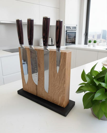 Magnetischer Messerblock aus Holz – Starker Magnet & Modernes Küchen-Design