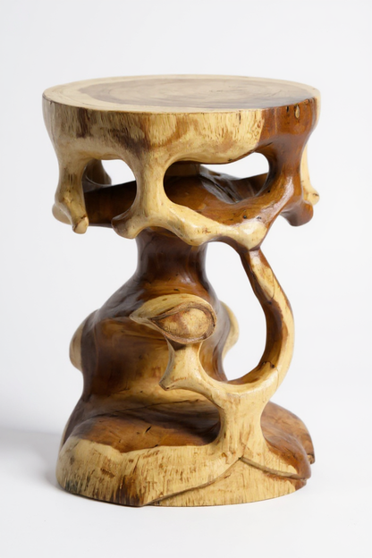 Saman Bonsai – Handgefertigter Samanholz Hocker & Ablagetisch