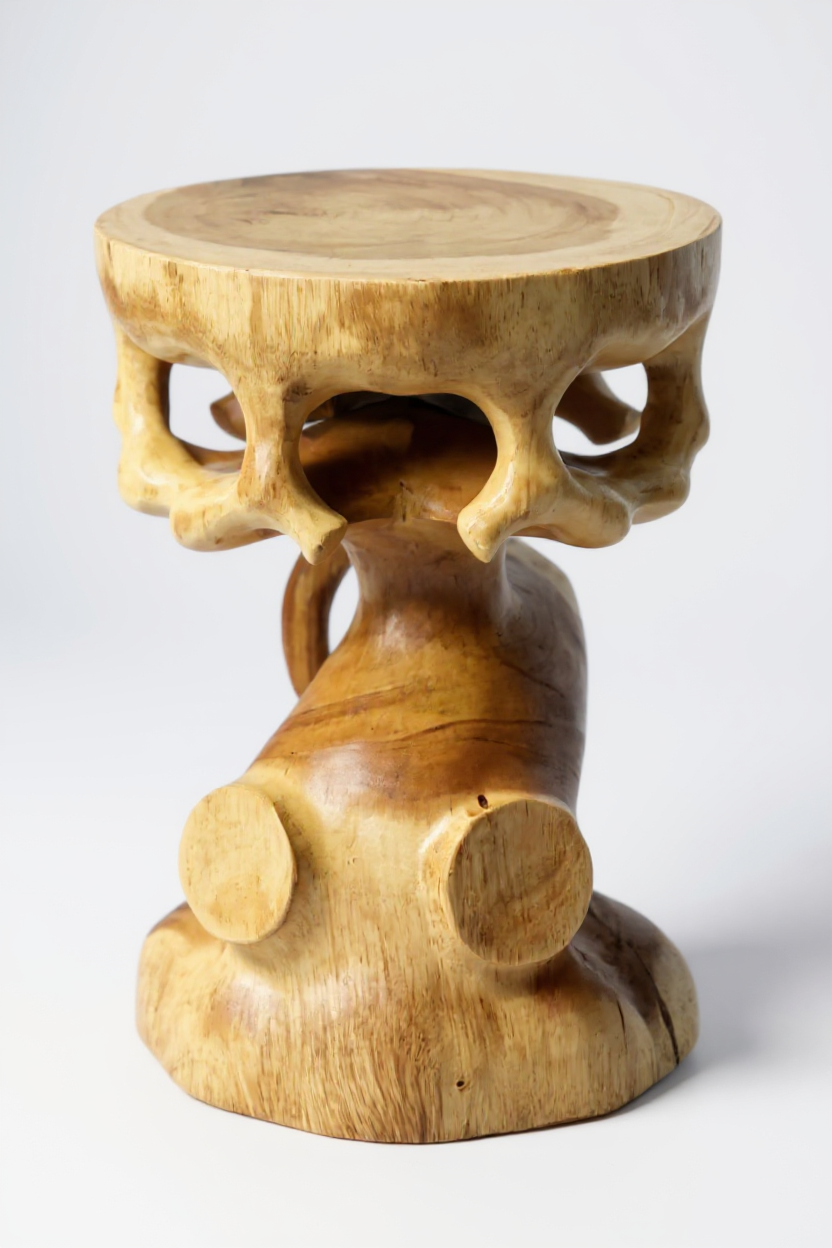Saman Bonsai – Handgefertigter Samanholz Hocker & Ablagetisch