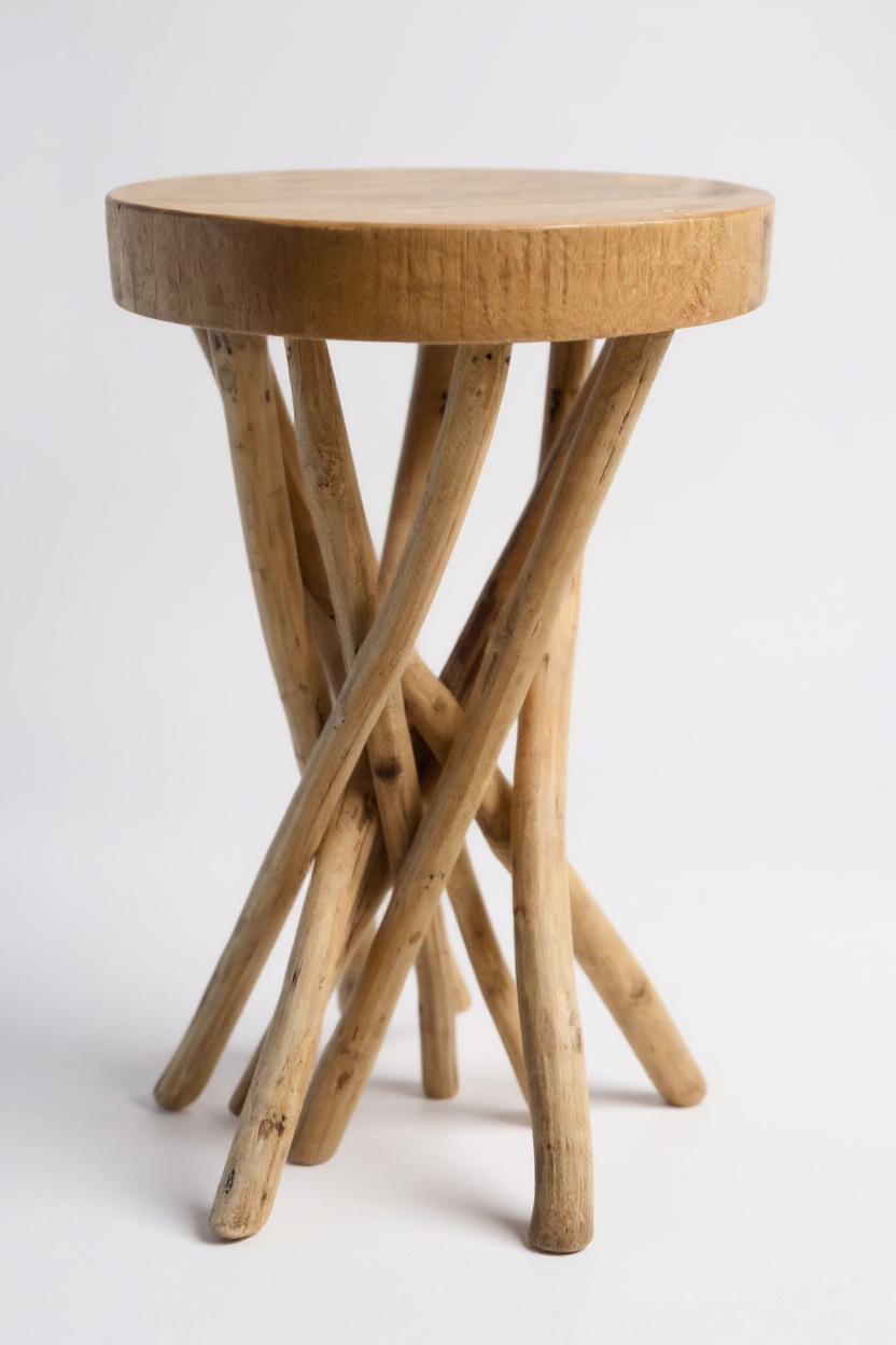 SUAR-TEAK BEISTELLTISCH – Handgefertigter Tisch aus Suar- und Teakholz FaHome