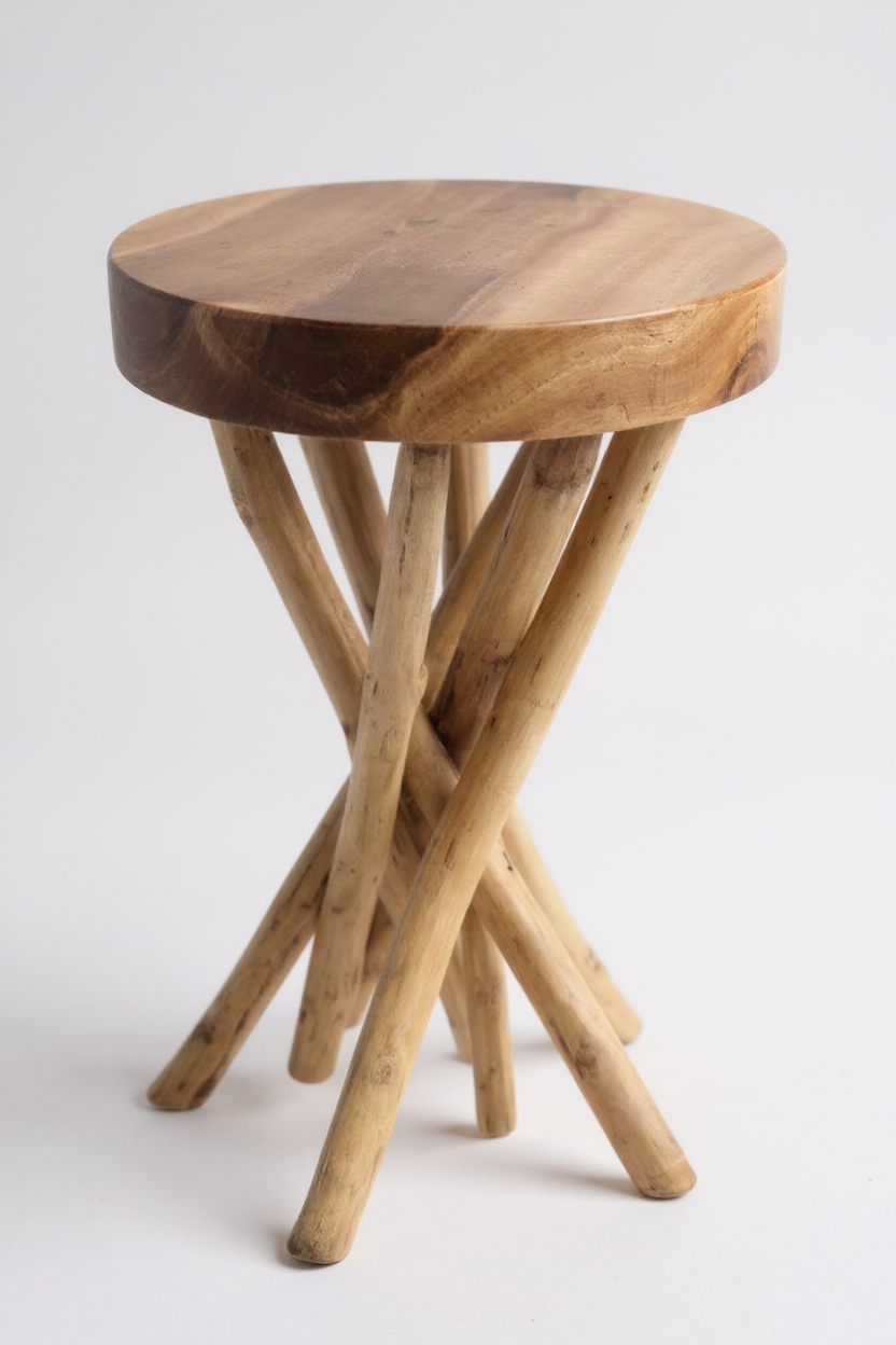 SUAR-TEAK BEISTELLTISCH – Handgefertigter Tisch aus Suar- und Teakholz FaHome