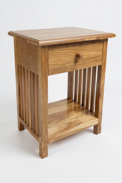 TEAK VINTAGE – Handgefertigter Nachttisch aus massivem Teakholz FaHome