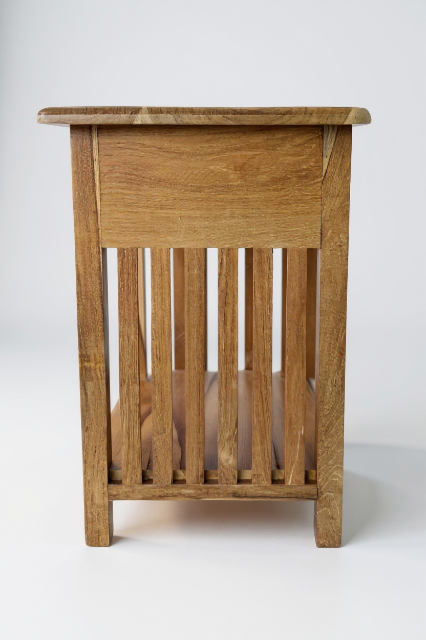 TEAK VINTAGE – Handgefertigter Nachttisch aus massivem Teakholz FaHome