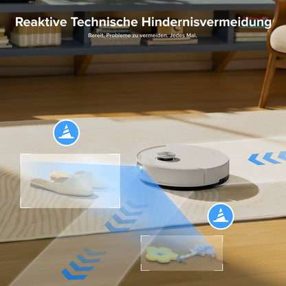 Roborock Q10 S5+ Set Saug- und Wischroboter mit Auto-Entleerungsstation mit zwei zusätzlichen Staubbeuteln