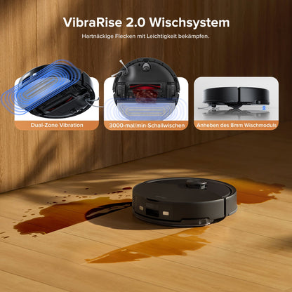Roborock Q10 S5+ Set Saug- und Wischroboter mit Auto-Entleerungsstation mit zwei zusätzlichen Staubbeuteln