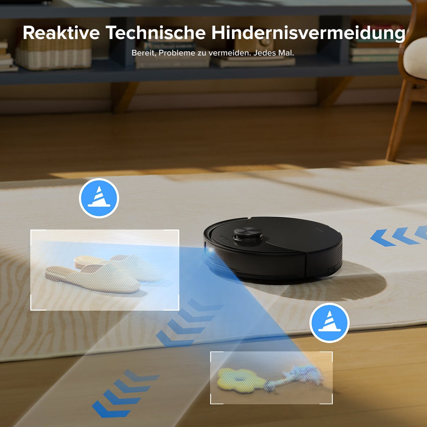 Roborock Q10 S5+ Set Saug- und Wischroboter mit Auto-Entleerungsstation mit zwei zusätzlichen Staubbeuteln