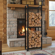 Lade das Bild in den Galerie-Viewer, Morson Premium Kaminholzständer – Schwarz, Pulverbeschichtet LinkeHomeStore
