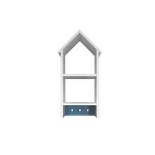 Lade das Bild in den Galerie-Viewer, Solis Bücherregal 2er mit Garderobe / Wandregal | 100% Bio Kiefer Massivholz Kiefer Massivholz
