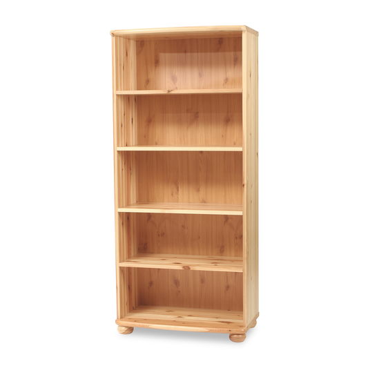 Claudia Büroschrank Dielenschrank | mit 5-Regalfächern | 100% Bio Kiefer Massivholz Kiefer Massivholz