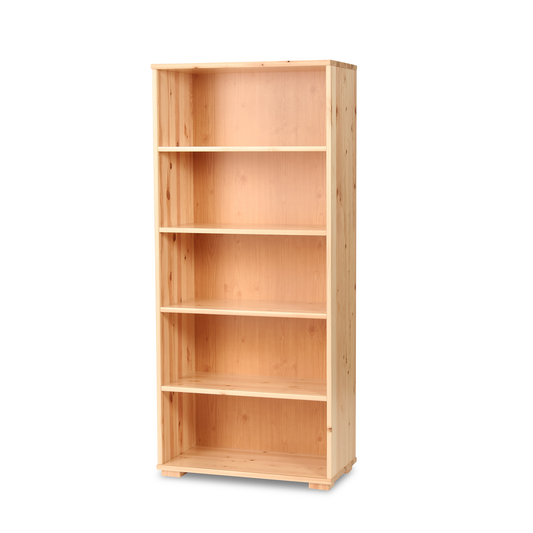 Vanessa Büroschrank Dielenschrank | mit 5-Regalfächern | 100% Bio Kiefer Massivholz Kiefer Massivholz