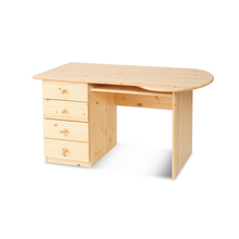 Lade das Bild in den Galerie-Viewer, Claudia Schreibtisch/Bürotisch | 4-Schubladen | Tastaturauszug | 100% Bio Kiefer Massivholz
