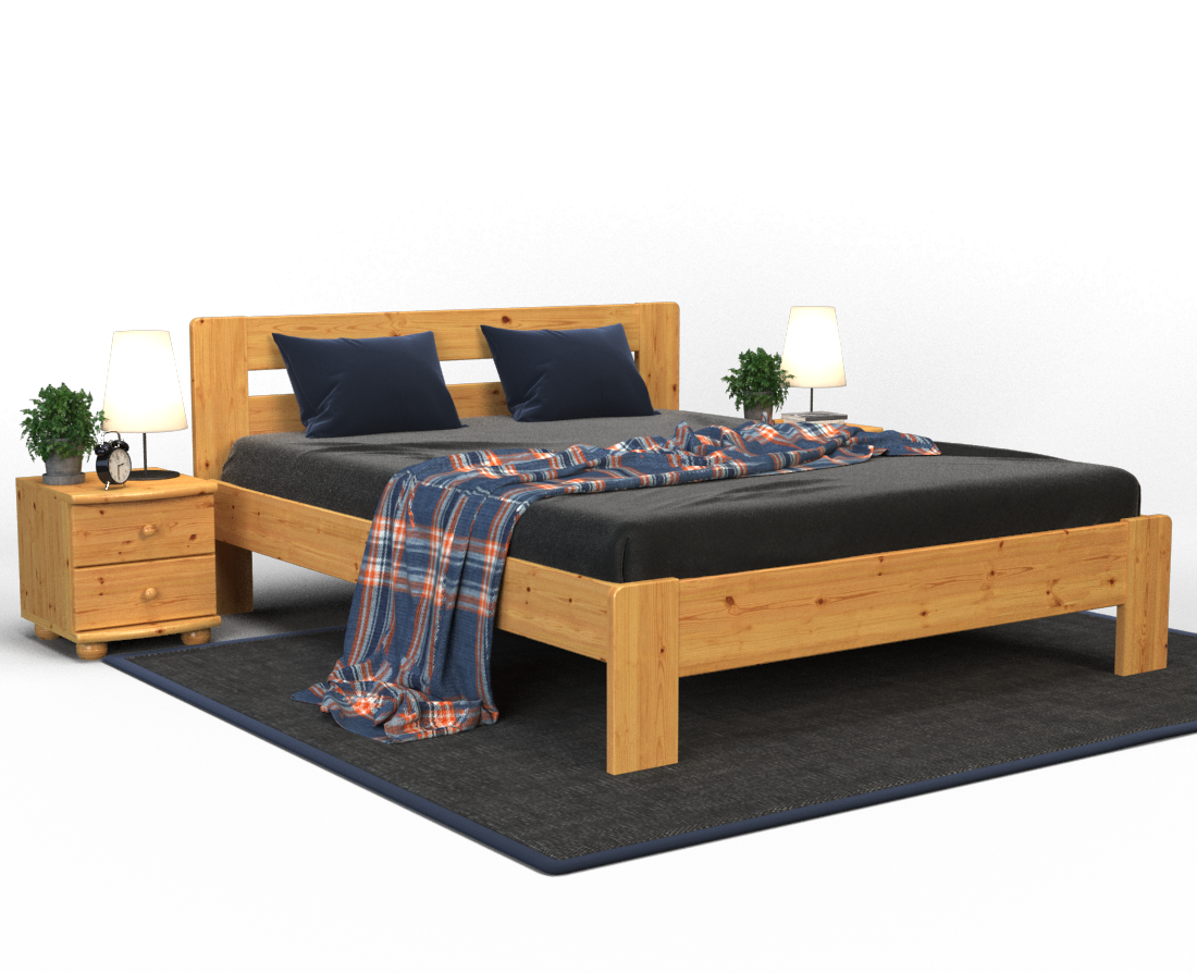 Markus Kieferbett | Massivholz | Naturholz | 100% Bio-Bett Kiefer Massivholz