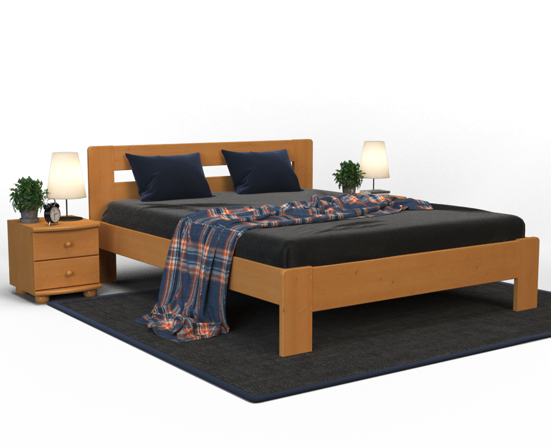 Markus Kieferbett | Massivholz | Naturholz | 100% Bio-Bett Kiefer Massivholz