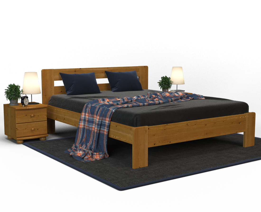 Markus Kieferbett | Massivholz | Naturholz | 100% Bio-Bett Kiefer Massivholz
