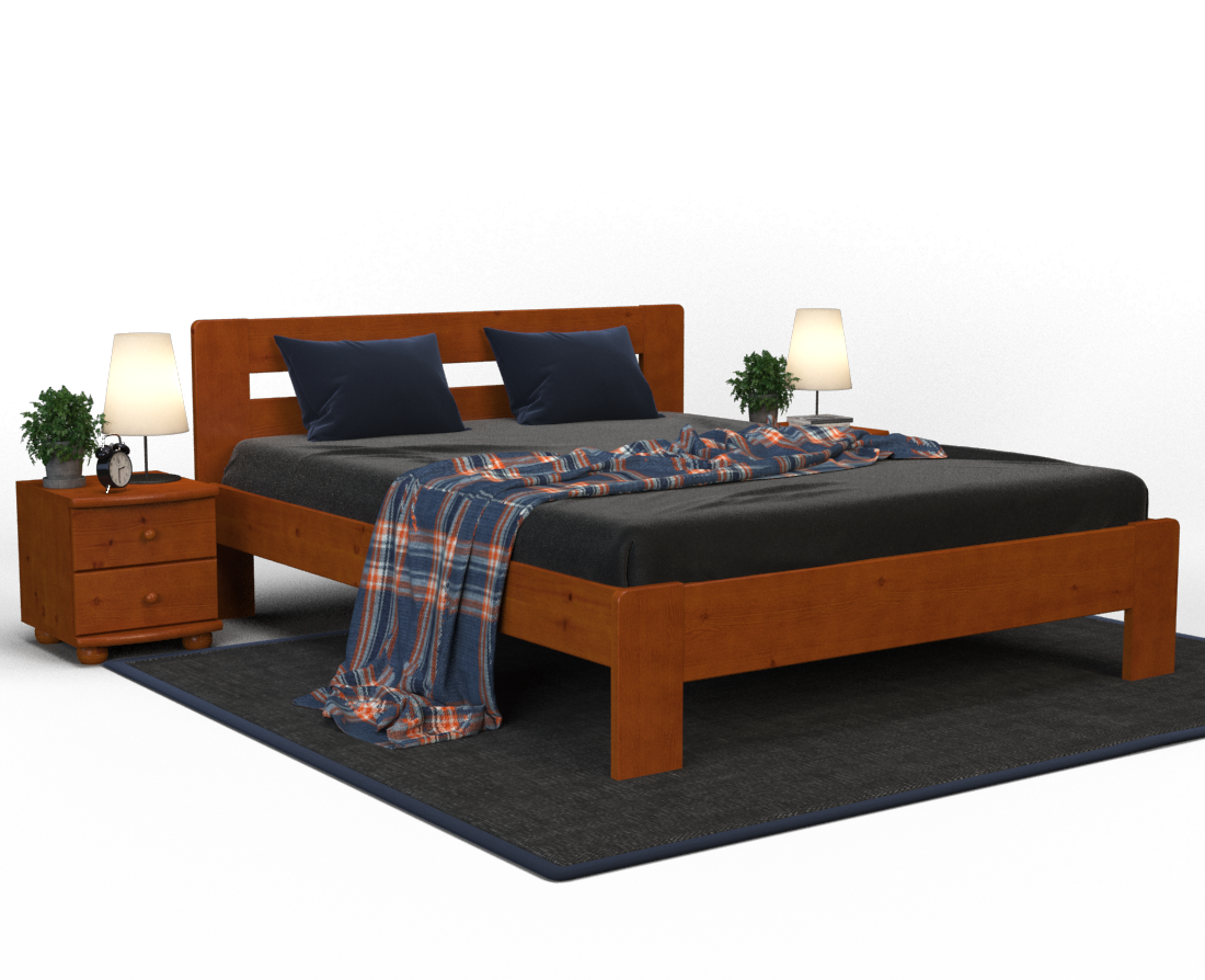 Markus Kieferbett | Massivholz | Naturholz | 100% Bio-Bett Kiefer Massivholz