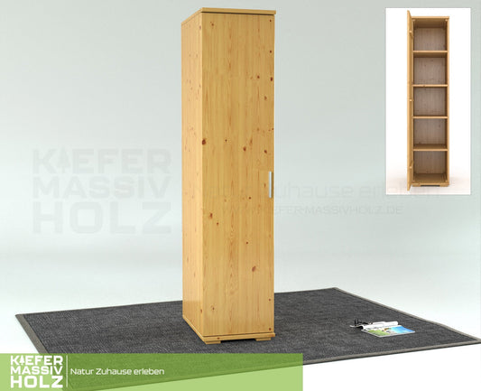 NOBIS – Zweitüriger Massivholz-Kleiderschrank Kiefer Massivholz