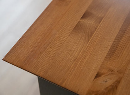 Bologna Elegante Massivholz Kiefer 5 Schubladen Kommode | Farbe Graphit - Eiche