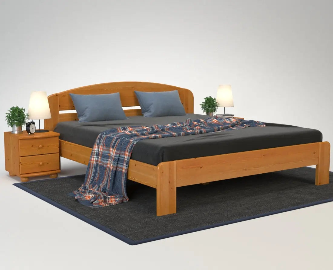 Anika Kieferbett | Massivholz | Naturholz | 100% Bio-Bett Kiefer Massivholz