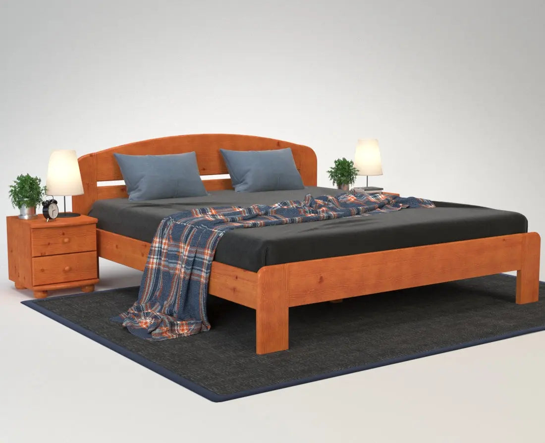 Anika Kieferbett | Massivholz | Naturholz | 100% Bio-Bett Kiefer Massivholz
