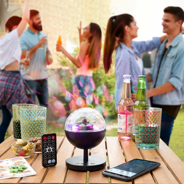 LED-Discokugel mit Bluetooth-Lautsprecher – Perfekt für Partys und Feiern LinkeHomeStore