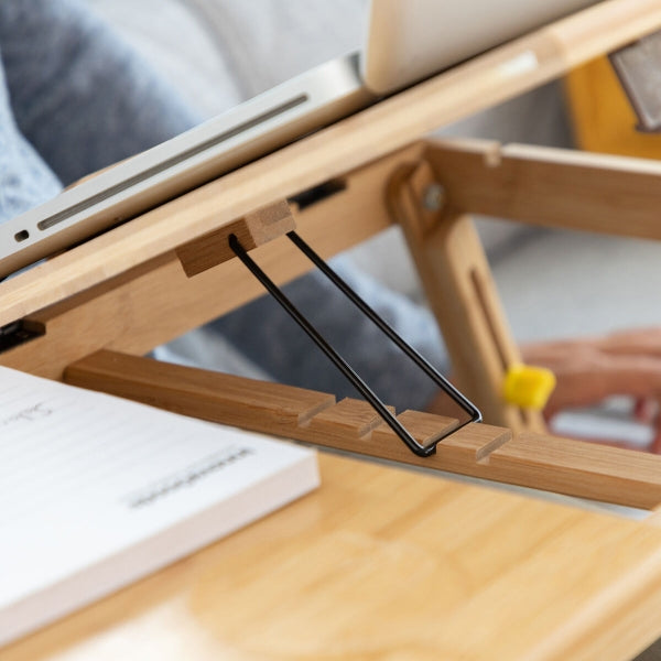 Lapwood Bamboo Multi-Funktion Beistelltisch – Klappbar & Verstellbar LinkeHomeStore