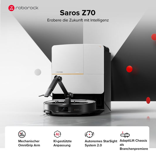 Roborock Saros Z70 Staubsaugerroboter mit mechanischem OmniGrip™ Arm Roborock Deutschland Official Site