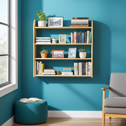 Claudia Wandregal aus Kiefer Massivholz – 90 cm Bücherregal | 100 % Bio Kiefer FSC Kiefer Massivholz