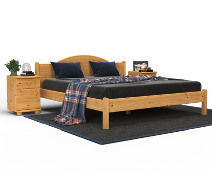 Emilia Kieferbett | Massivholz | Naturholz | 100% Bio-Bett Kiefer Massivholz
