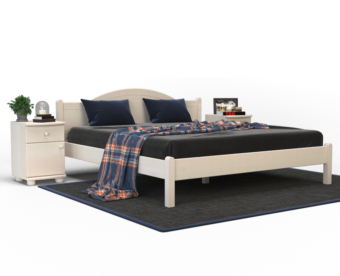 Emilia Kieferbett | Massivholz | Naturholz | 100% Bio-Bett Kiefer Massivholz