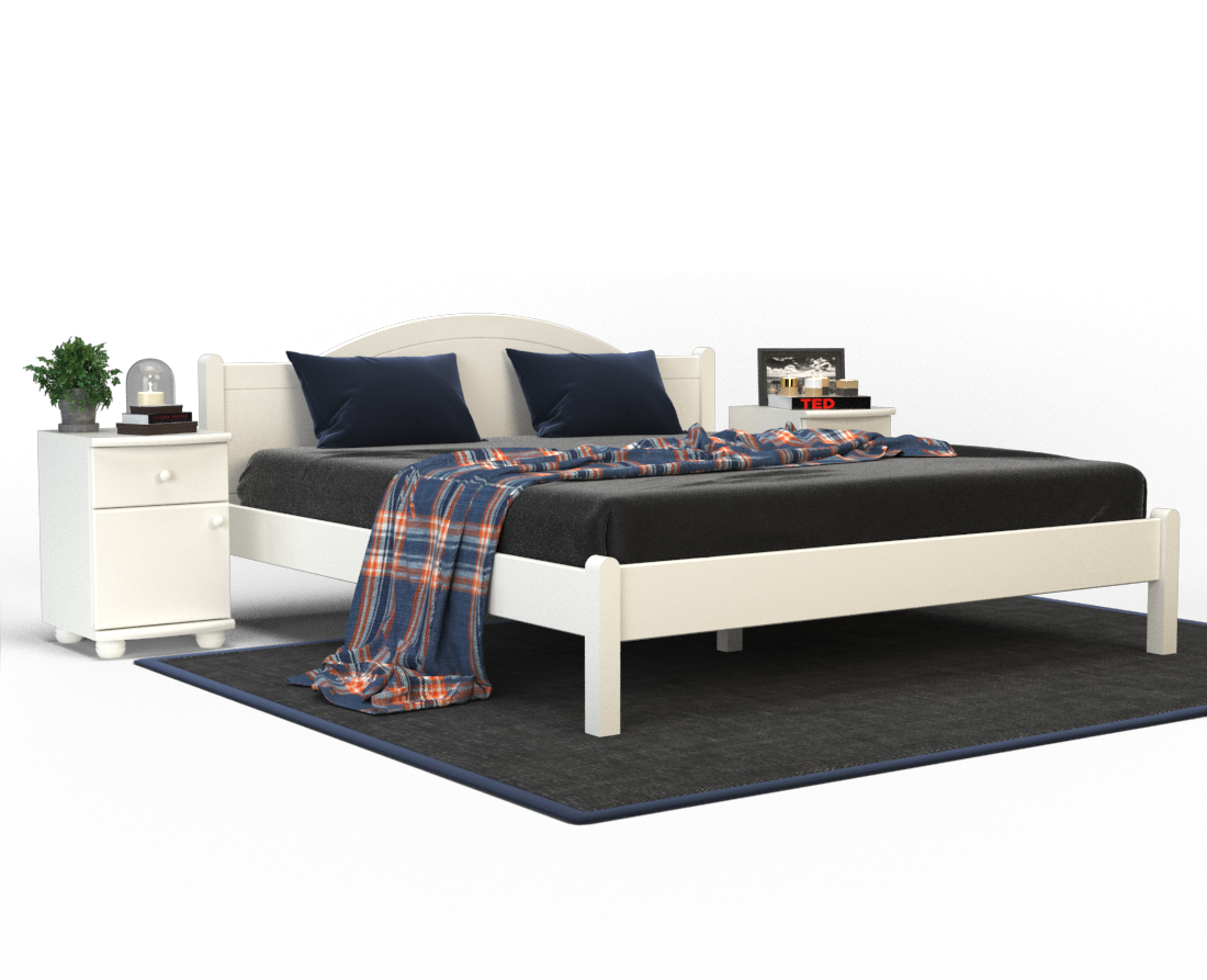 Emilia Kieferbett | Massivholz | Naturholz | 100% Bio-Bett Kiefer Massivholz