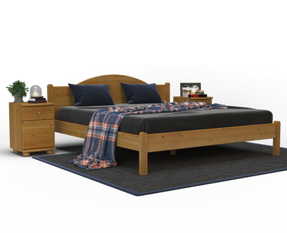 Emilia Kieferbett | Massivholz | Naturholz | 100% Bio-Bett Kiefer Massivholz