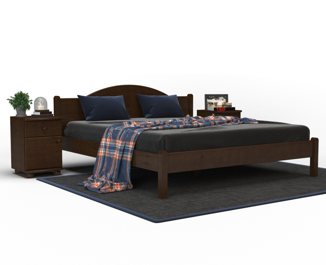 Emilia Kieferbett | Massivholz | Naturholz | 100% Bio-Bett Kiefer Massivholz