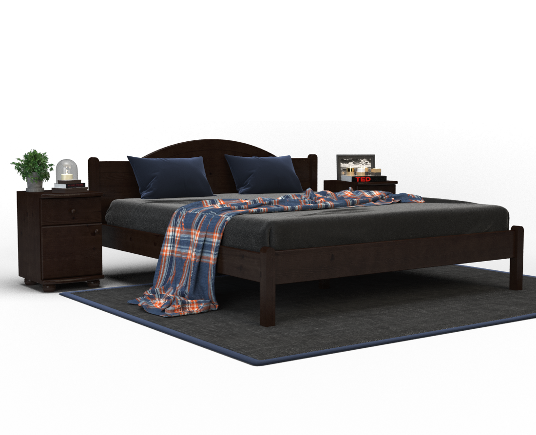 Emilia Kieferbett | Massivholz | Naturholz | 100% Bio-Bett Kiefer Massivholz