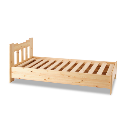 Leo Kieferbett mit Bettkasten | Massivholz | Naturholz | 100% Bio-Bett inkl. Lattenrost Kiefer Massivholz