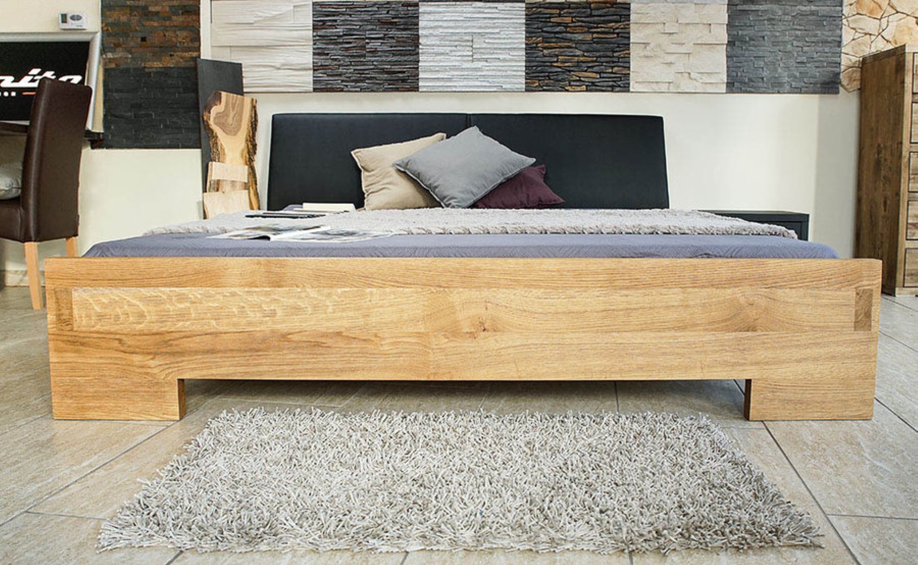 NOVA MASSIVHOLZBETT – Handgefertigtes Bett aus 100% Birkenholz Kiefer Massivholz