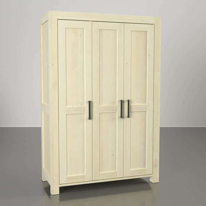 NATURA Kleiderschrank mit 3-Türig Massivholz Kiefer Massivholz