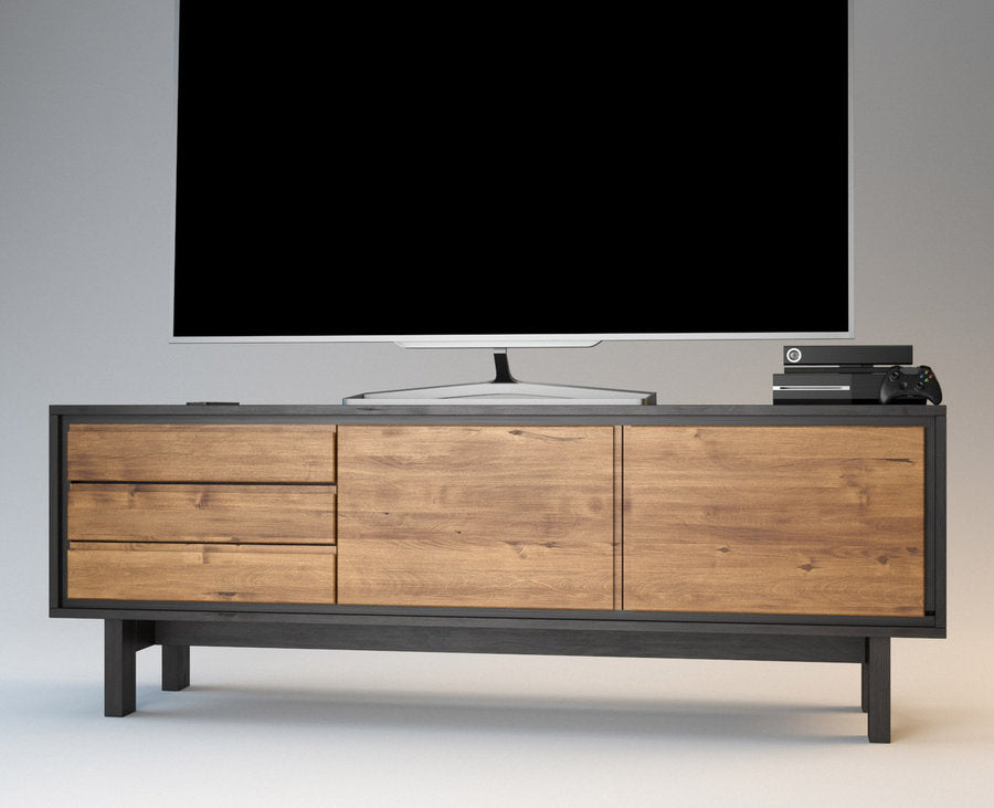 BARCELONA TV-Sideboard/Longboard Massivholz Kommode Kiefer Massivholz