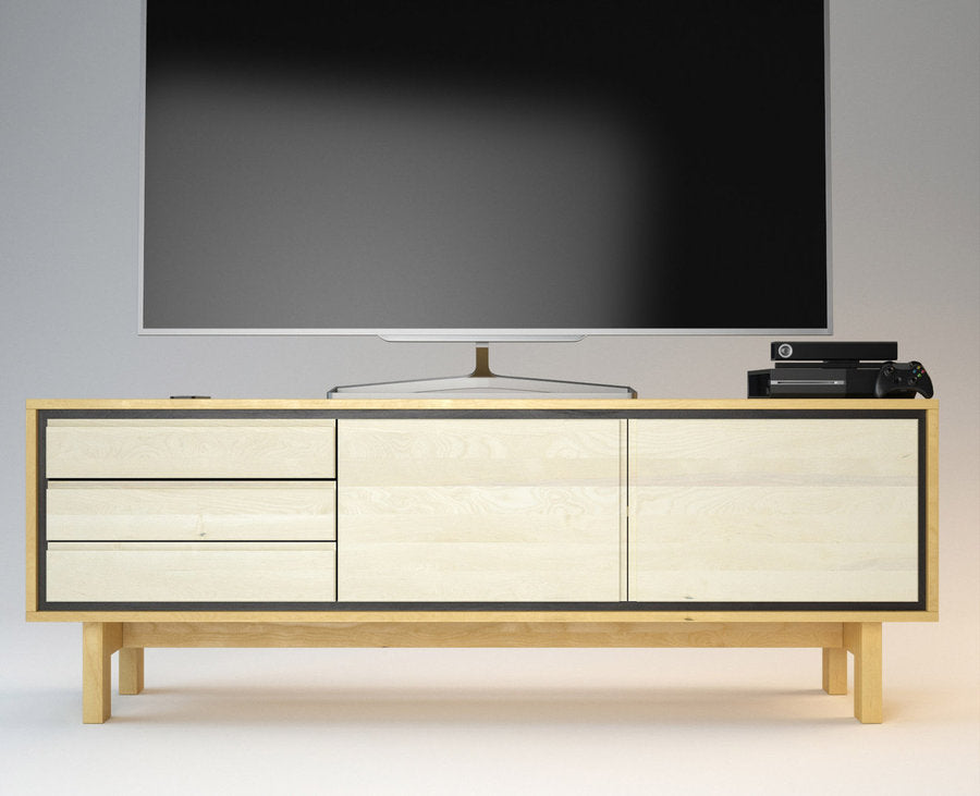 BARCELONA TV-Sideboard/Longboard Massivholz Kommode Kiefer Massivholz