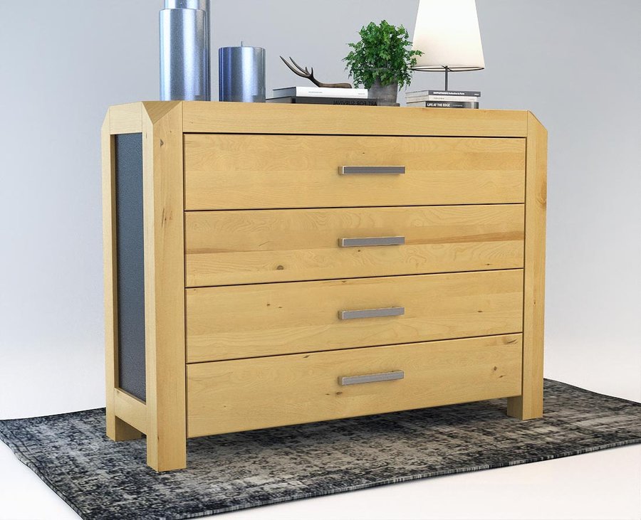 MODENA Schubladen Massivholz Kommode Kiefer Massivholz