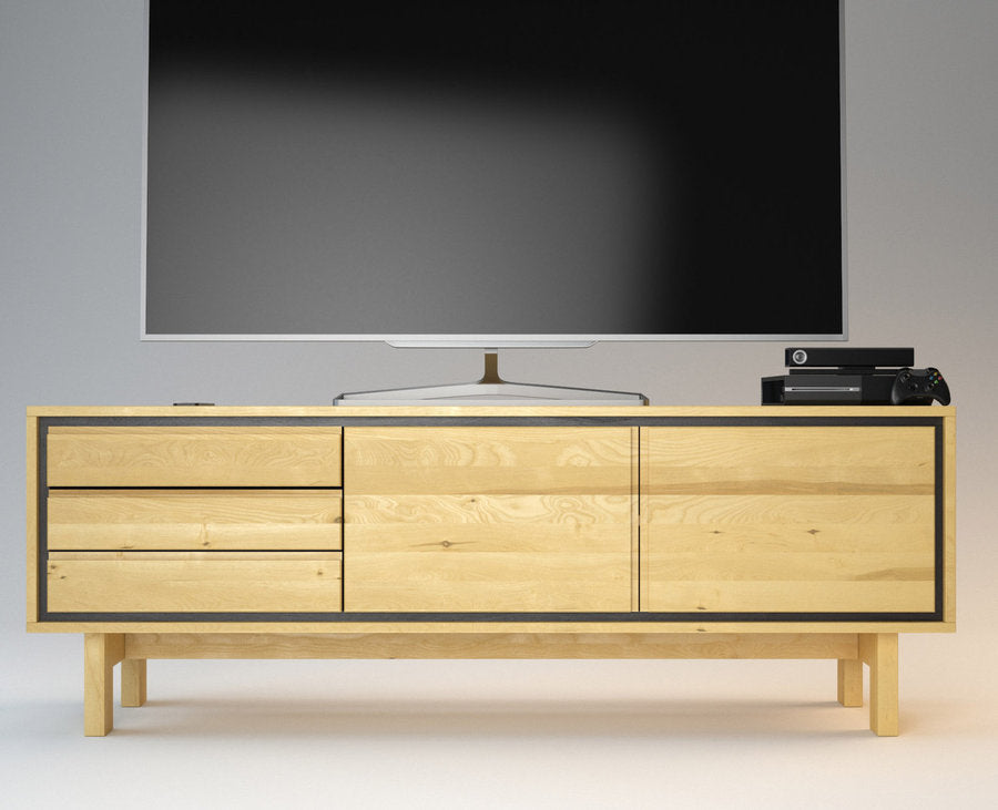 BARCELONA TV-Sideboard/Longboard Massivholz Kommode Kiefer Massivholz